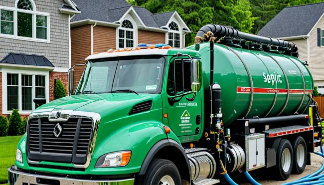 Septic tank pumping service