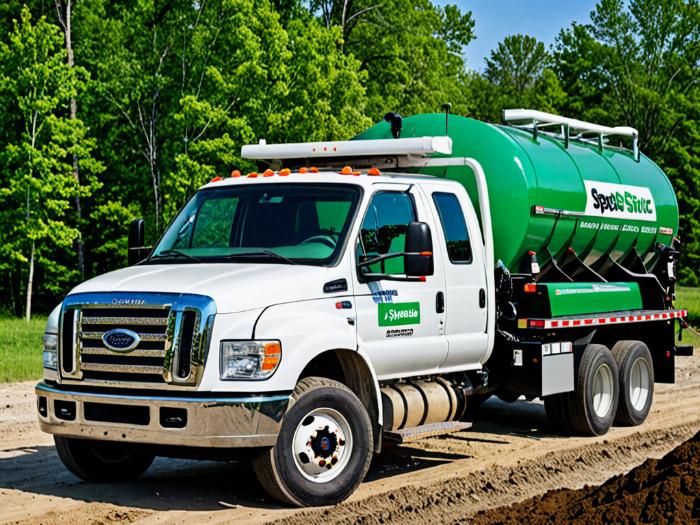 R A Bennett Trucking service truck